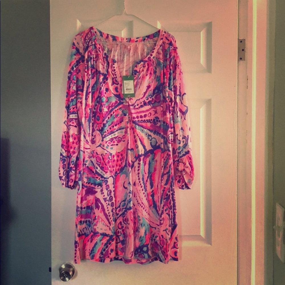 Lilly Pulitzer Essie Dress ( Colony coral print)